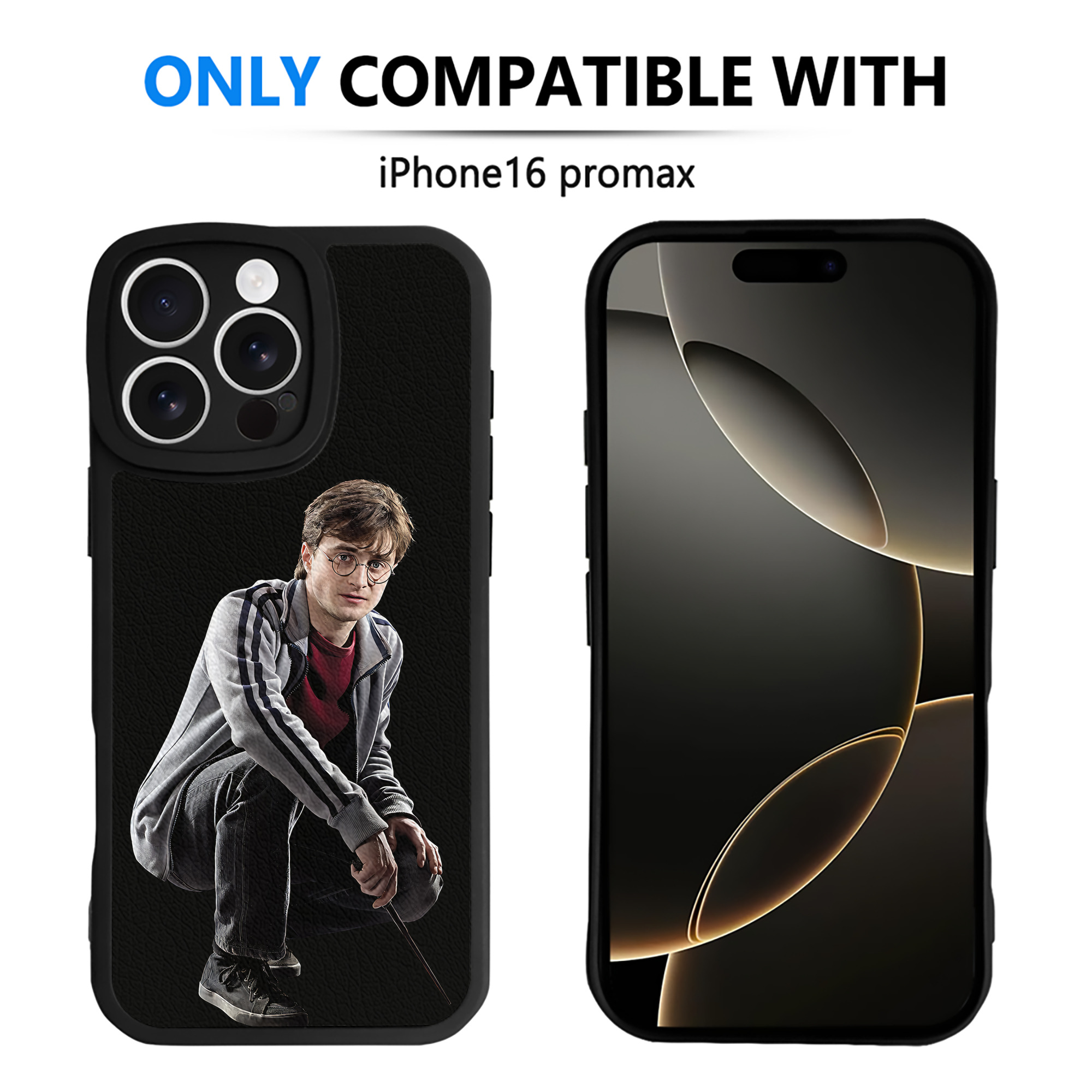 （画像用） Harry Potter ハリー・ポッターシリーズ 【iPhone 16シリーズ対応】シリコンスマホケース（レザー調） 材質：シリコン